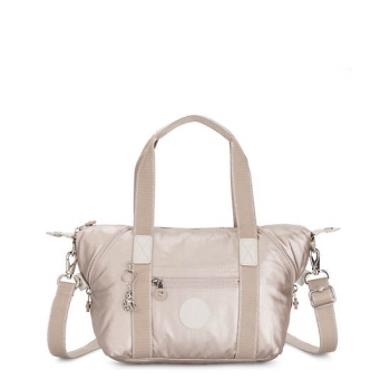 Beige Kipling Art Mini Metallic Shoulder Bags | AE075GDYQ