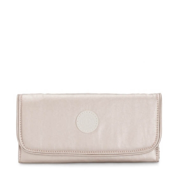 Beige Kipling Money Land Metallic Snap Wallets | AE249DAXJ