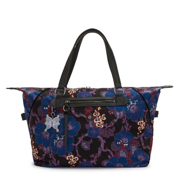 Black Camo Kipling Art Medium Anna Sui Tote Bags | AE397QLXI