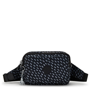 Black Kipling Abanu Multi Printed Convertible Crossbody Bags | AE054LABQ