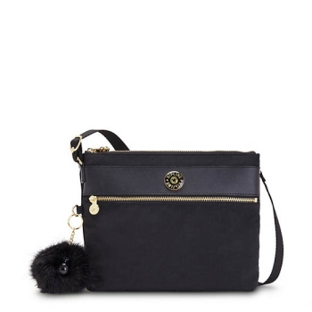 Black Kipling Ambrosia Crossbody Bags | AE592KOVD