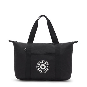 Black Kipling Art Medium Lite Tote Bags | AE157HWGP