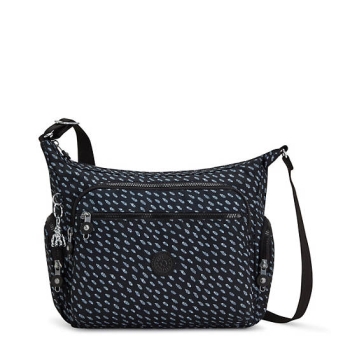 Black Kipling Gabbie Printed Crossbody Bags | AE659JYEP