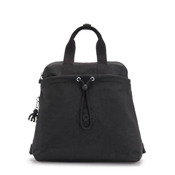 Black Kipling Goyo Medium Tote Backpacks | AE912QPRS