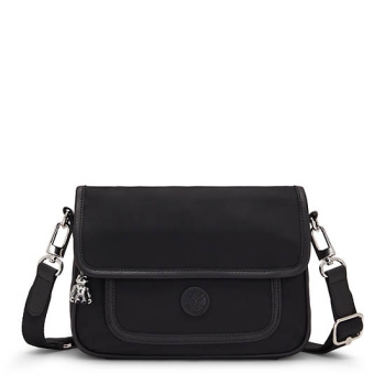 Black Kipling Inaki Crossbody Bags | AE437YCQM