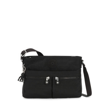 Black Kipling New Angie Crossbody Bags | AE613IXPT