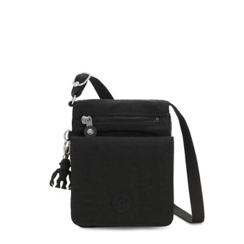 Black Kipling New Eldorado Crossbody Bags | AE947EYVG