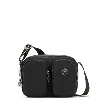 Black Kipling Patti Crossbody Bags | AE740VDAH