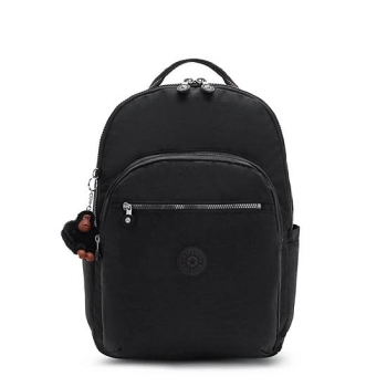 Black Kipling Seoul Extra Large 17" Laptop Backpacks | AE769YSVJ