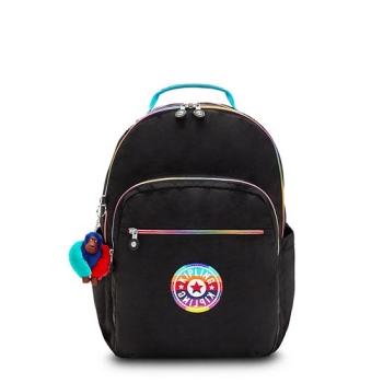 Black Multicolor Kipling Seoul Large Fashion 15" Laptop Backpacks | AE546LCQM
