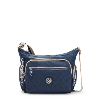 Blue Kipling Gabbie Small Printed Crossbody Bags | AE045TBSQ