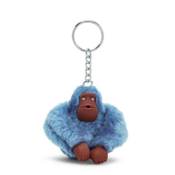 Blue Kipling Sven Small Monkey Keychains | AE215VYFC