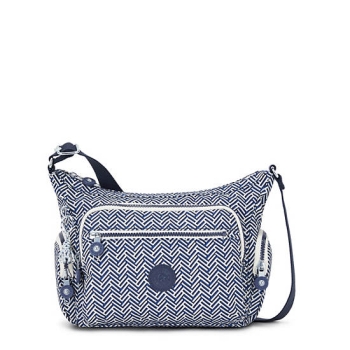 Grey Kipling Gabbie Small Printed Crossbody Bags | AE730NSVK