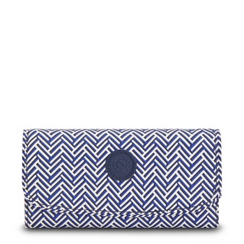 Grey Kipling Money Land Printed Snap Wallet Handbags | AE641HMQW