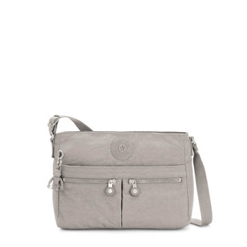Grey Kipling New Angie Crossbody Bags | AE413NAJD
