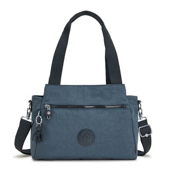 Navy Grey Kipling Elysia Shoulder Bags | AE491DUFM