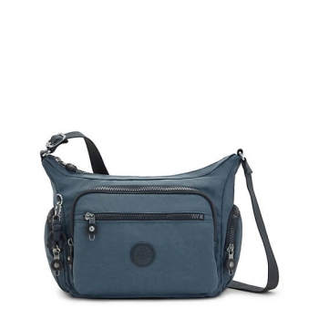 Navy Grey Kipling Gabbie Small Crossbody Bags | AE185LAFC