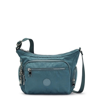 Navy Grey Kipling Gabbie Small Printed Crossbody Bags | AE905DNAB