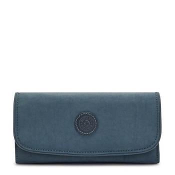 Navy Grey Kipling Money Land Snap Wallets | AE208REBA