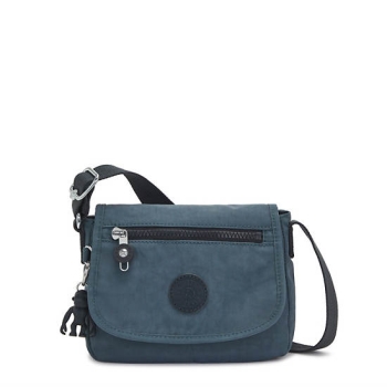 Navy Grey Kipling Sabian Crossbody Mini Bags | AE705SYOP