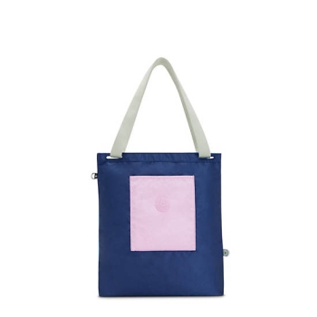 Navy Kipling Annas Tote Bags | AE607JLUN