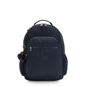 Navy Kipling Seoul Large 15" Laptop Backpacks | AE046IVAH