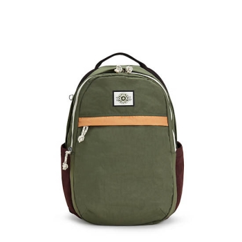 Olive Kipling Xavi 15" Laptop Backpacks | AE637PRXT