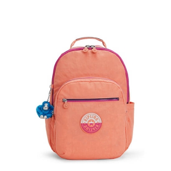 Orange Kipling Seoul Large 15" Laptop Backpacks | AE567WGYN