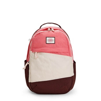 Pink Beige Kipling Xavi 15" Laptop Backpacks | AE672VSIQ