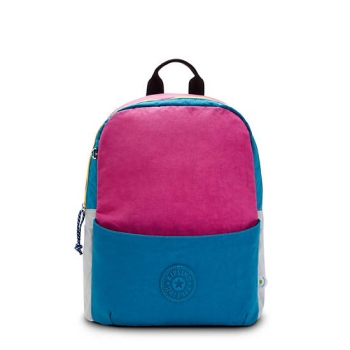 Pink Blue Kipling Sonnie 15" Laptop Backpacks | AE403NIAO