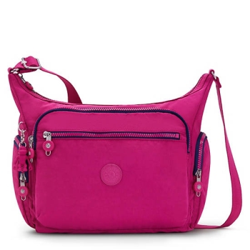 Pink Fuchsia Kipling Gabbie Crossbody Bags | AE650NOSI