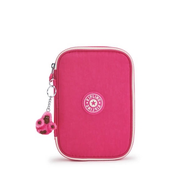 Pink Kipling 100 Pens Classic Case Pouches | AE384DESN