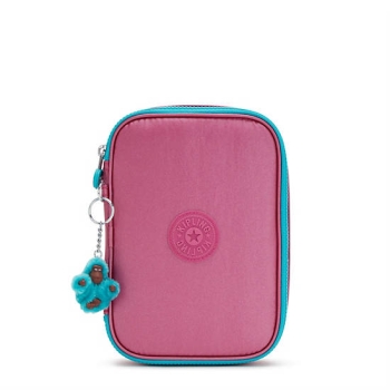 Pink Kipling 100 Pens Metallic Pencil Case | AE928ELHT