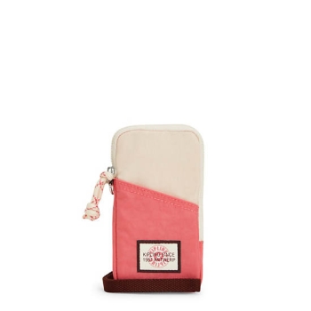 Pink Kipling Clark Neck Pouch Handbags | AE147GZHV
