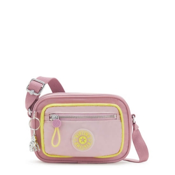 Pink Yellow Kipling Enise Crossbody Bags | AE104FHKT