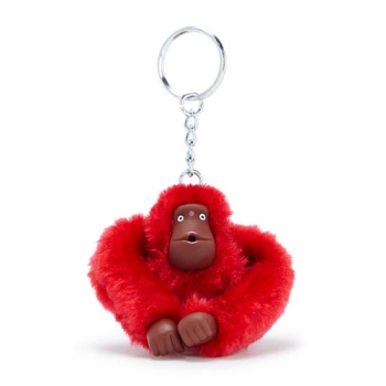 Red Pink Kipling Sven Monkey Keychains | AE385LORX