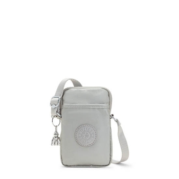 Silver Kipling Tally Metallic Phone Bags | AE620LYFH