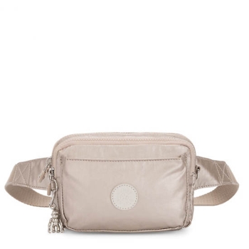 Taupe Kipling Abanu Multi Metallic Convertible Crossbody Bags | AE801EGPR