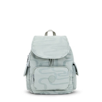 Turquoise Kipling City Pack Small Classic Printed Backpacks | AE471UJGP