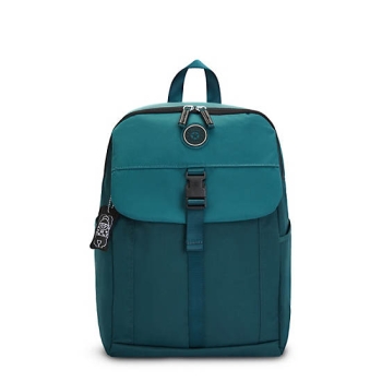 Turquoise Kipling Genadi 16" Laptop Backpacks | AE152XBRG