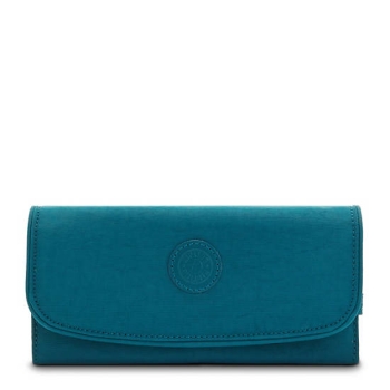 Turquoise Kipling Money Land Snap Wallets | AE147CBLP