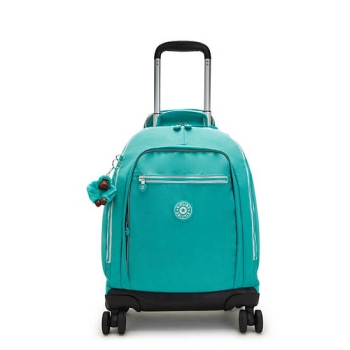 Turquoise Kipling New Zea 15" Laptop Rolling Backpacks | AE915ETBQ