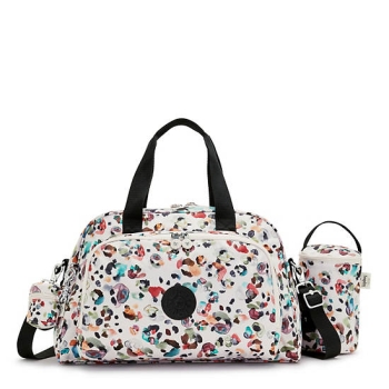 White Kipling Camama Printed Diaper Bags | AE720MLNF