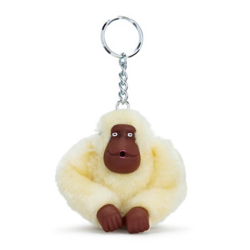 White Kipling Sven Monkey Keychains | AE509NWLY