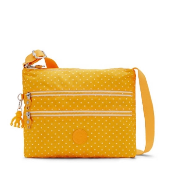 Yellow Kipling Alvar Printed Crossbody Bags | AE920GEIQ