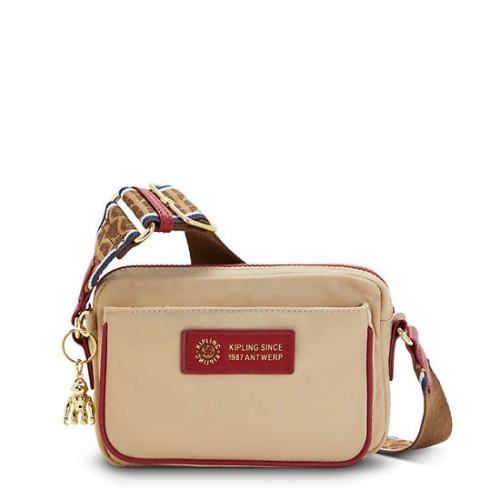 Beige Kipling Abanu Crossbody Bags | AE132DLXE