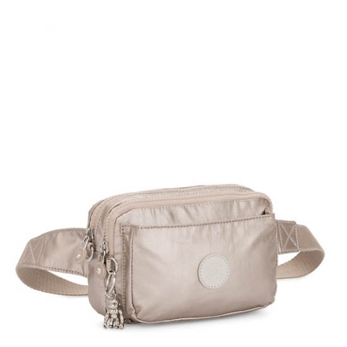 Beige Kipling Abanu Multi Metallic Convertible Crossbody Bags | AE932XYZO