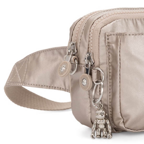 Beige Kipling Abanu Multi Metallic Convertible Crossbody Bags | AE932XYZO