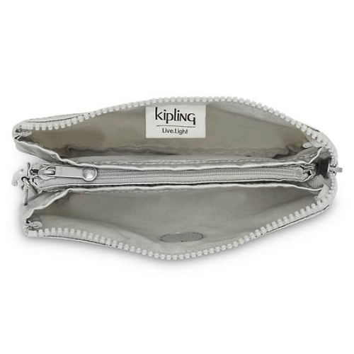 Beige Kipling Creativity Large Classic Metallic Pouches | AE530DLEJ