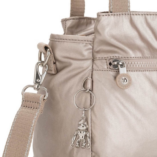 Beige Kipling Elysia Metallic Shoulder Bags | AE769GORJ